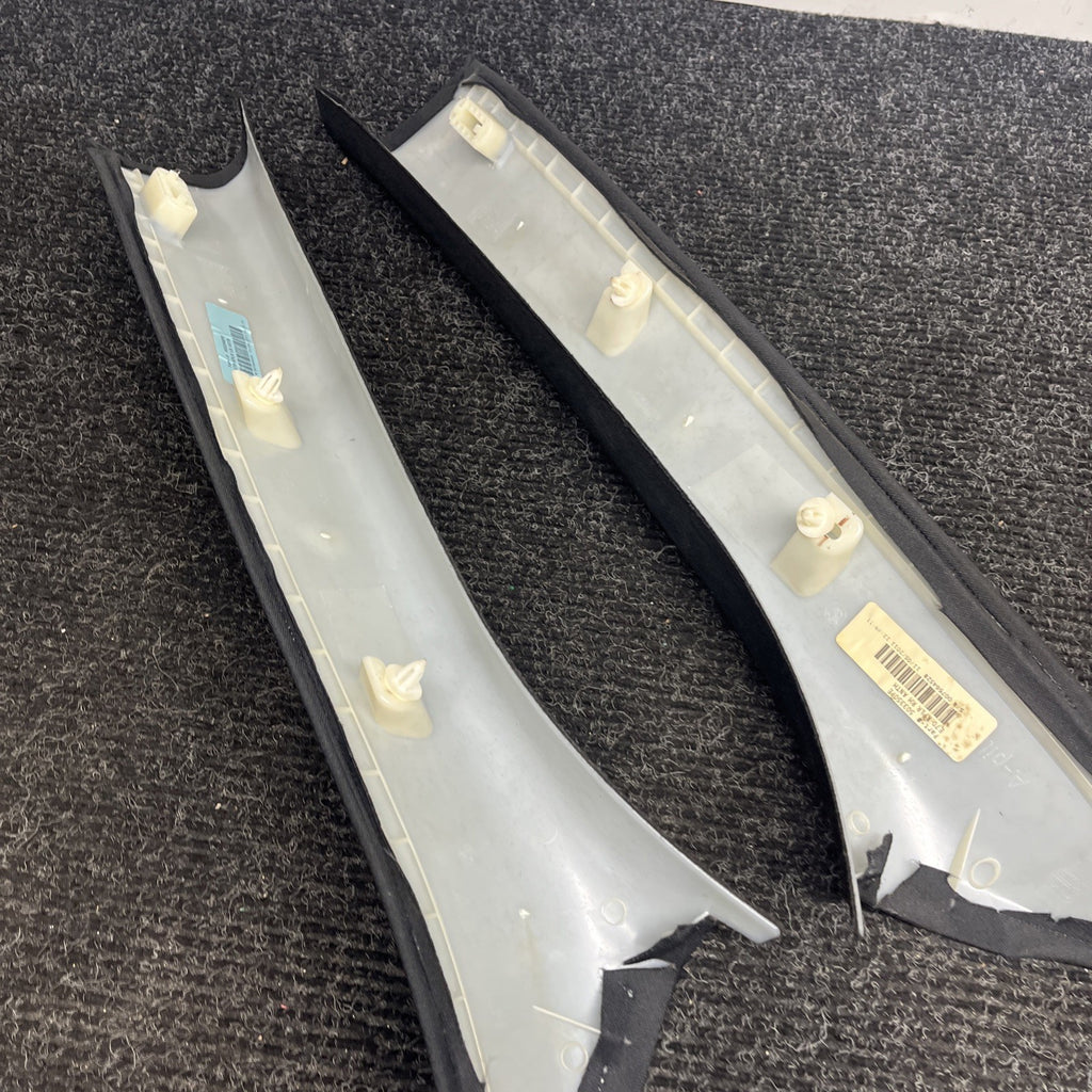 ☑️ BMW OEM X5 E70 07-13 FRONT LEFT & RIGHT SIDE SET A PILLAR TRIM COVER BLACK
