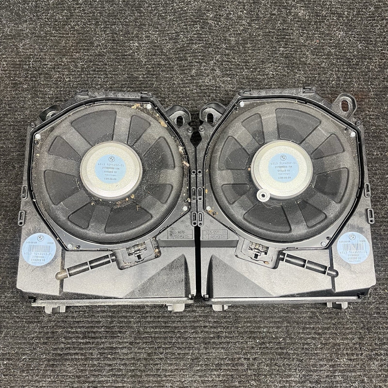 ☑️ 06-13 OEM BMW E82 E90 E92 E93 HiFi Bass Audio Speaker Sub Subwoofers Pair