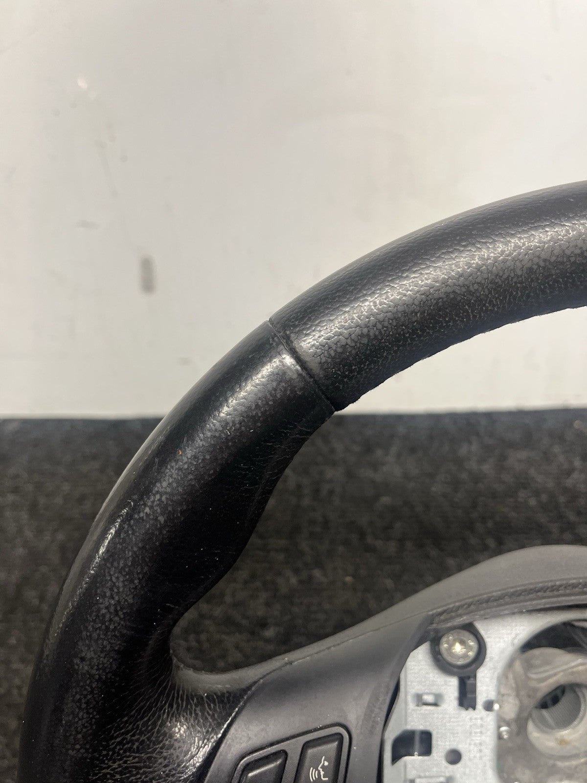 ☑️ 06-10 OEM BMW E92 E93 335 Sport Steering Wheel Black LEATHER Manual