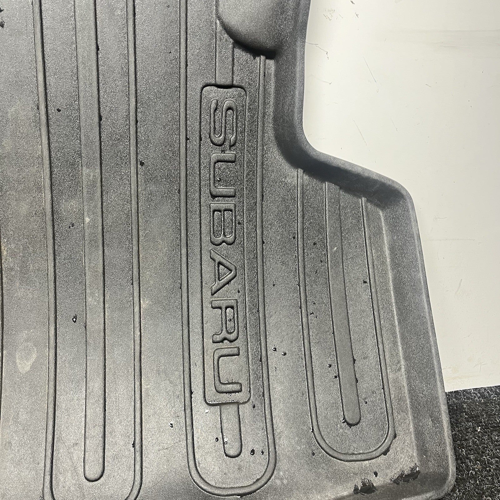 ☑️ 15-21 WRX Black All Weather Rubber Trunk Hatch Floor Mat Liner OEM Factory