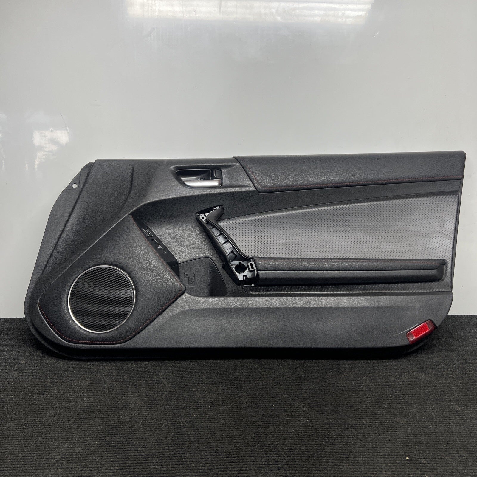 ☑️2015 SCION FRS FR-S BRZ RIGHT PASSENGER DOOR PANEL OEM LEATHER RED STITCH