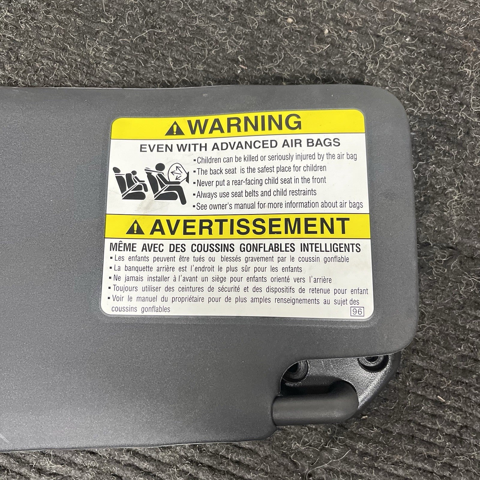 ☑️ 2013-2016 Scion FRS Passenger Sun Visor Sunvisor Right OEM FRS BRZ