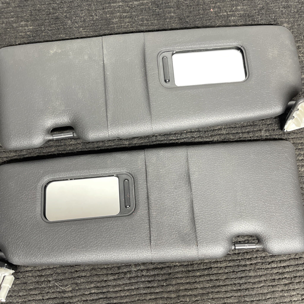 ☑️ 14-20 OEM BMW F22 228 230 M235 M2 Interior Sun Visor Leather Black Pair SET