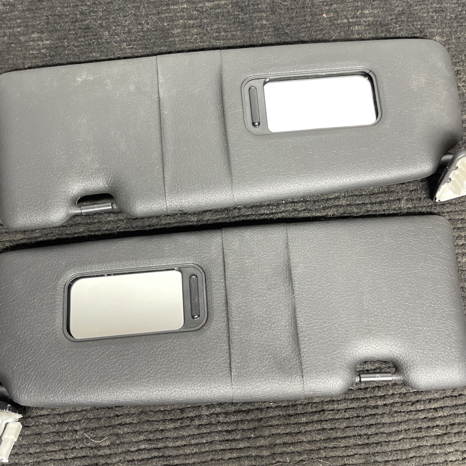 ☑️ 14-20 OEM BMW F22 228 230 M235 M2 Interior Sun Visor Leather Black Pair SET