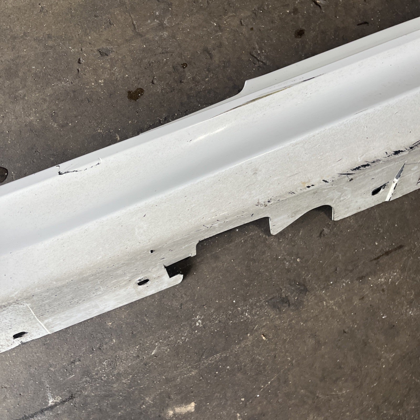 ☑️ 07-13 OEM BMW E92 E93 M3 Left Driver Side Skirt Rocker Panel Alpine White