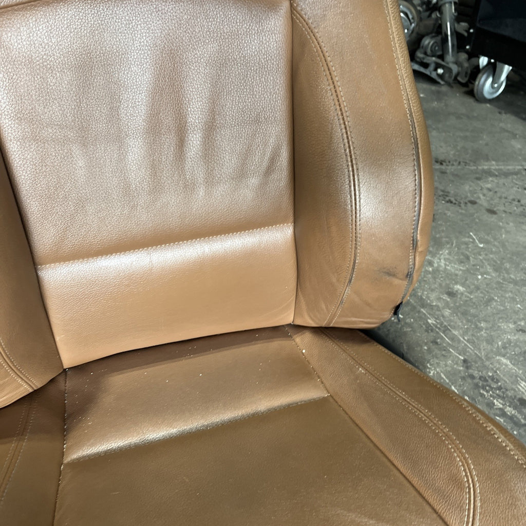 ☑️ BMW E92 328 335 2dr Front & Right Interior Sport Seat Set Saddle Brown OEM