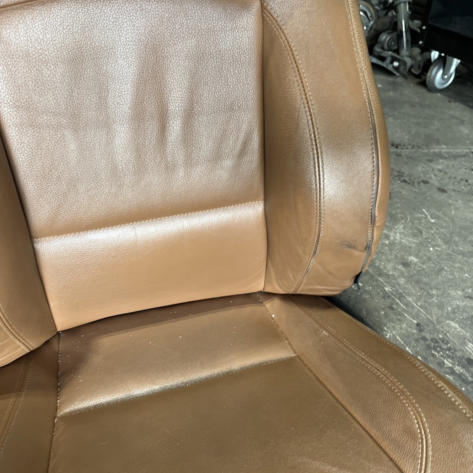 ☑️ BMW E92 328 335 2dr Front & Right Interior Sport Seat Set Saddle Brown OEM