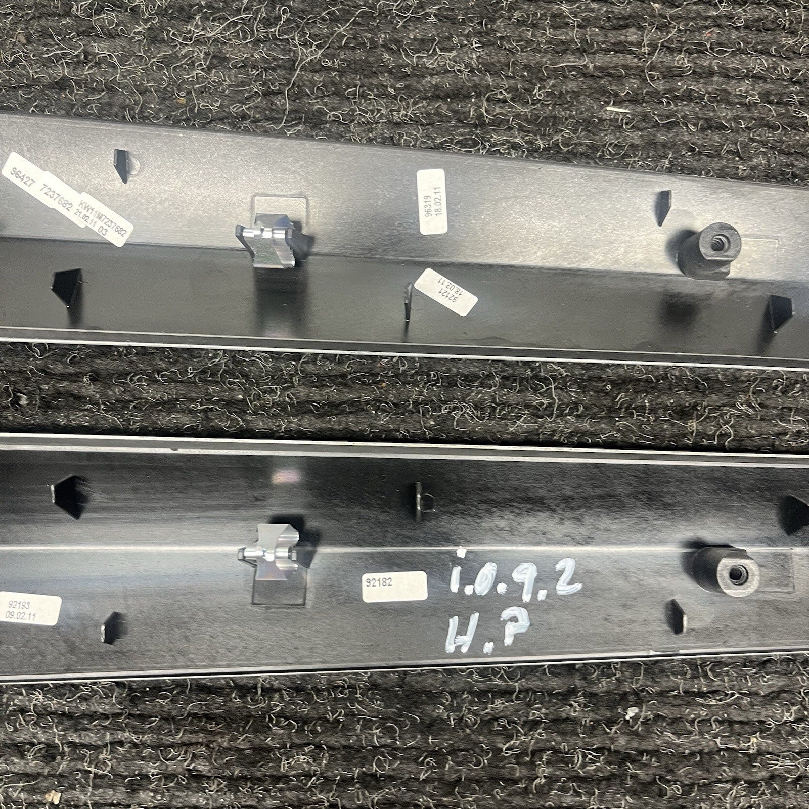 ☑️ 2011-2014 BMW F25 X3 F26 X4 Factory Brushed Aluminum Door Trim Set of 4 OEM