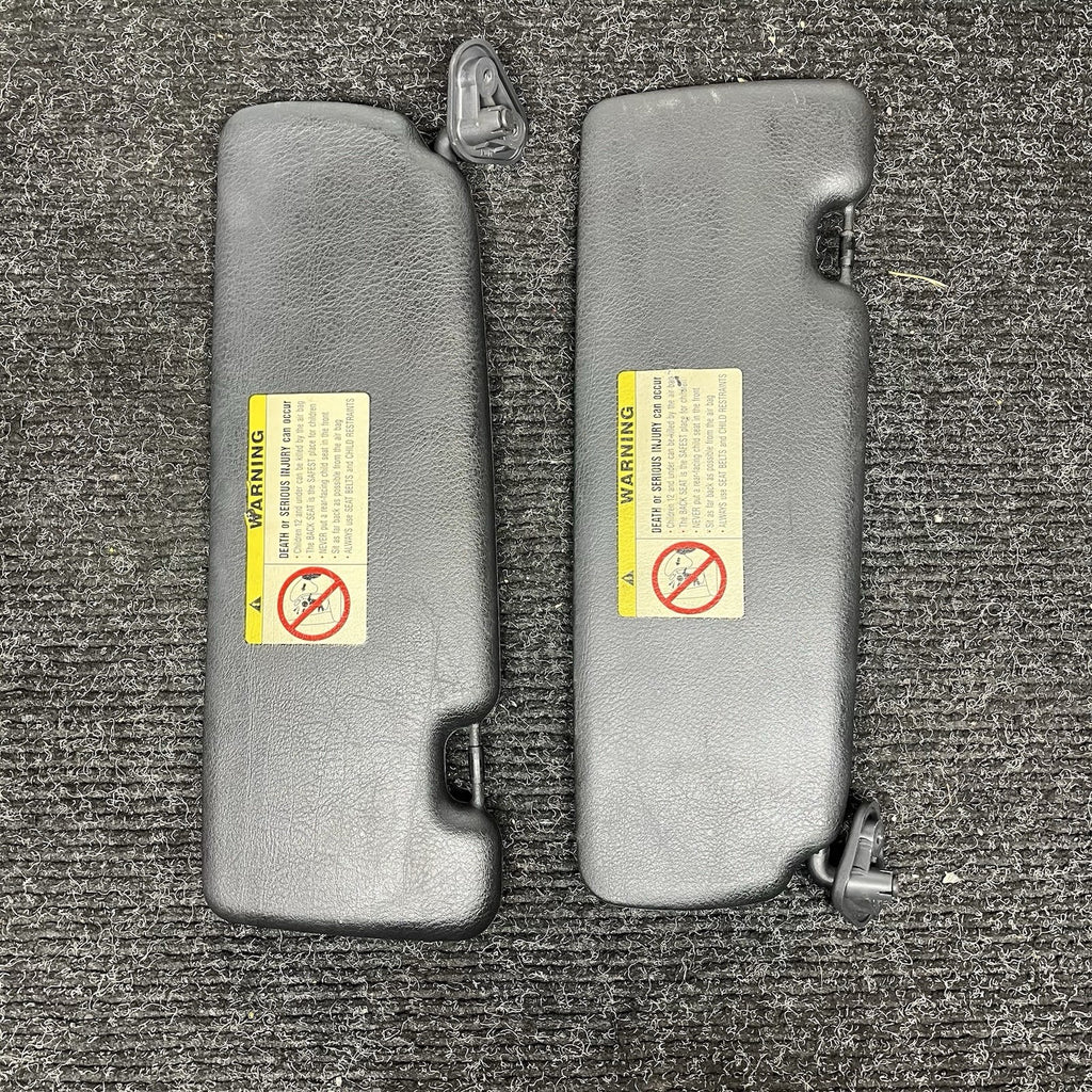 ☑️ 01-06 BMW E46 3-SERIES CONVERTIBLE SET OF 2 FRONT LEFT & RIGHT SUN VISOR OEM