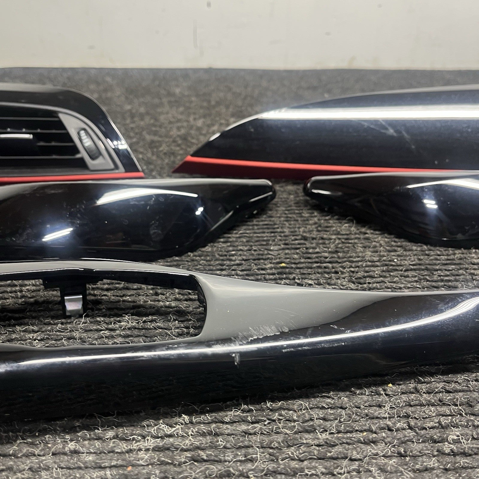 ☑️ BMW F22 F23 Interior Trim Set Black Red Sport Line Dash Vent Trim M235i OEM