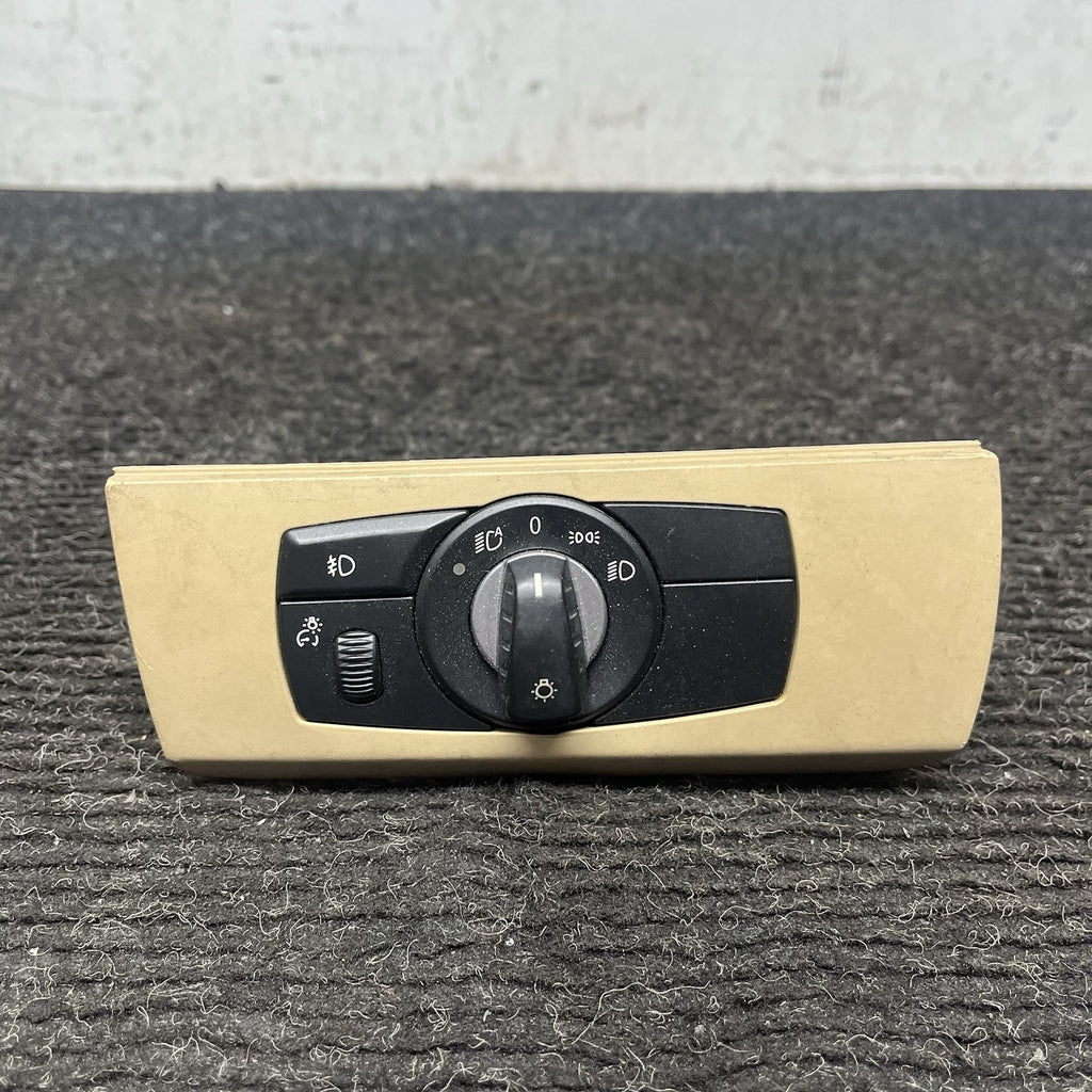 ☑️ 07-13 OEM BMW E92 E93 328 335 Headlight Switch Control Panel Light Tan