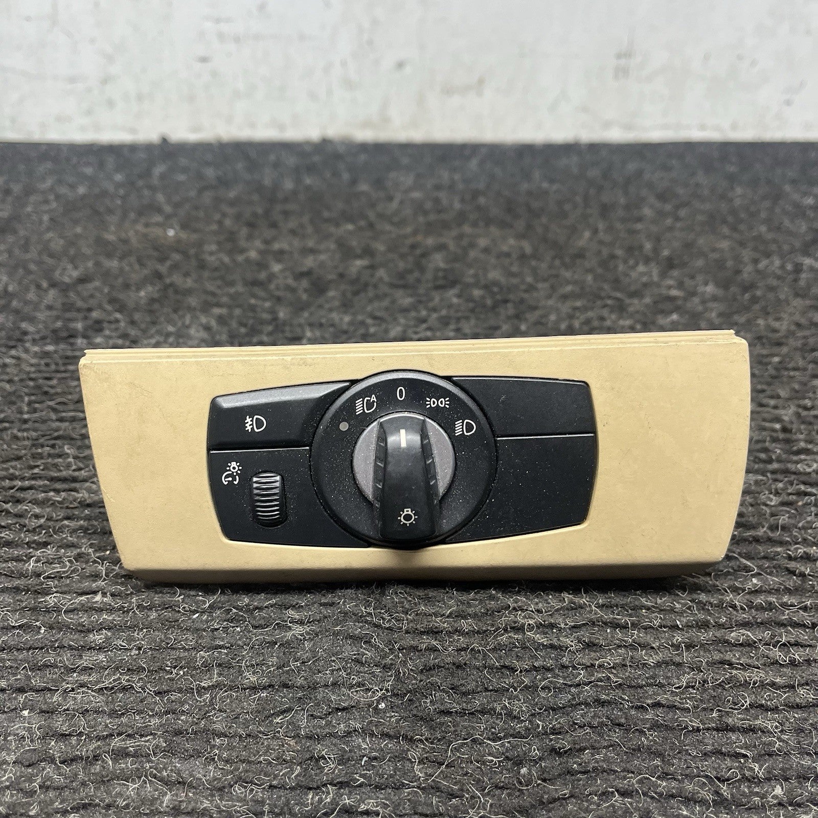 ☑️ 07-13 OEM BMW E92 E93 328 335 Headlight Switch Control Panel Light Tan