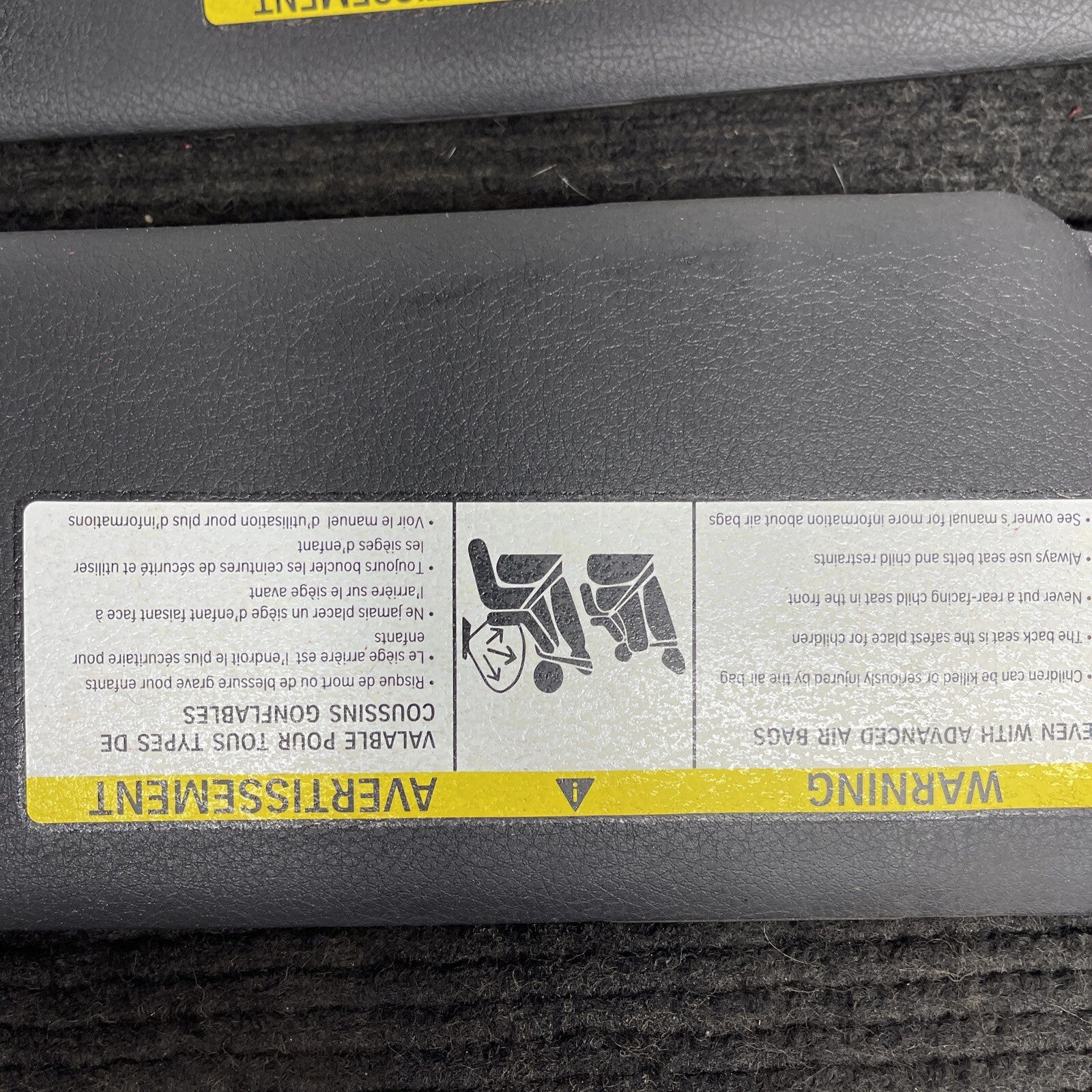 ☑️ 14-20 OEM BMW F22 228 230 M235 M2 Interior Sun Visor Leather Black Pair SET