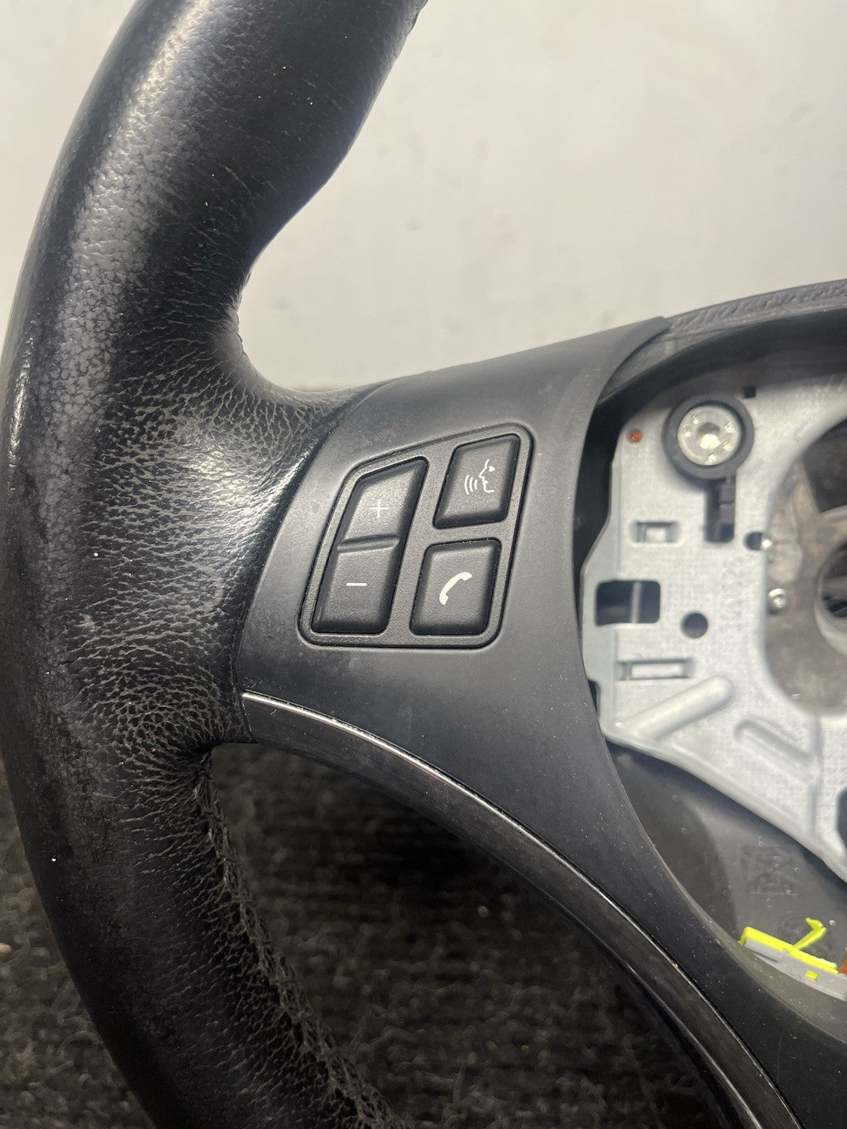 ☑️ 06-10 OEM BMW E92 E93 335 Sport Steering Wheel Black LEATHER Manual