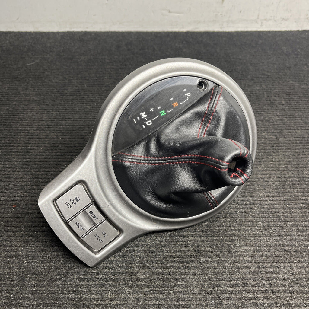 ☑️ 2013-2016 SUBARU BRZ FRS Automatic Gear Shifter Trim Boot Red Stitched OEM