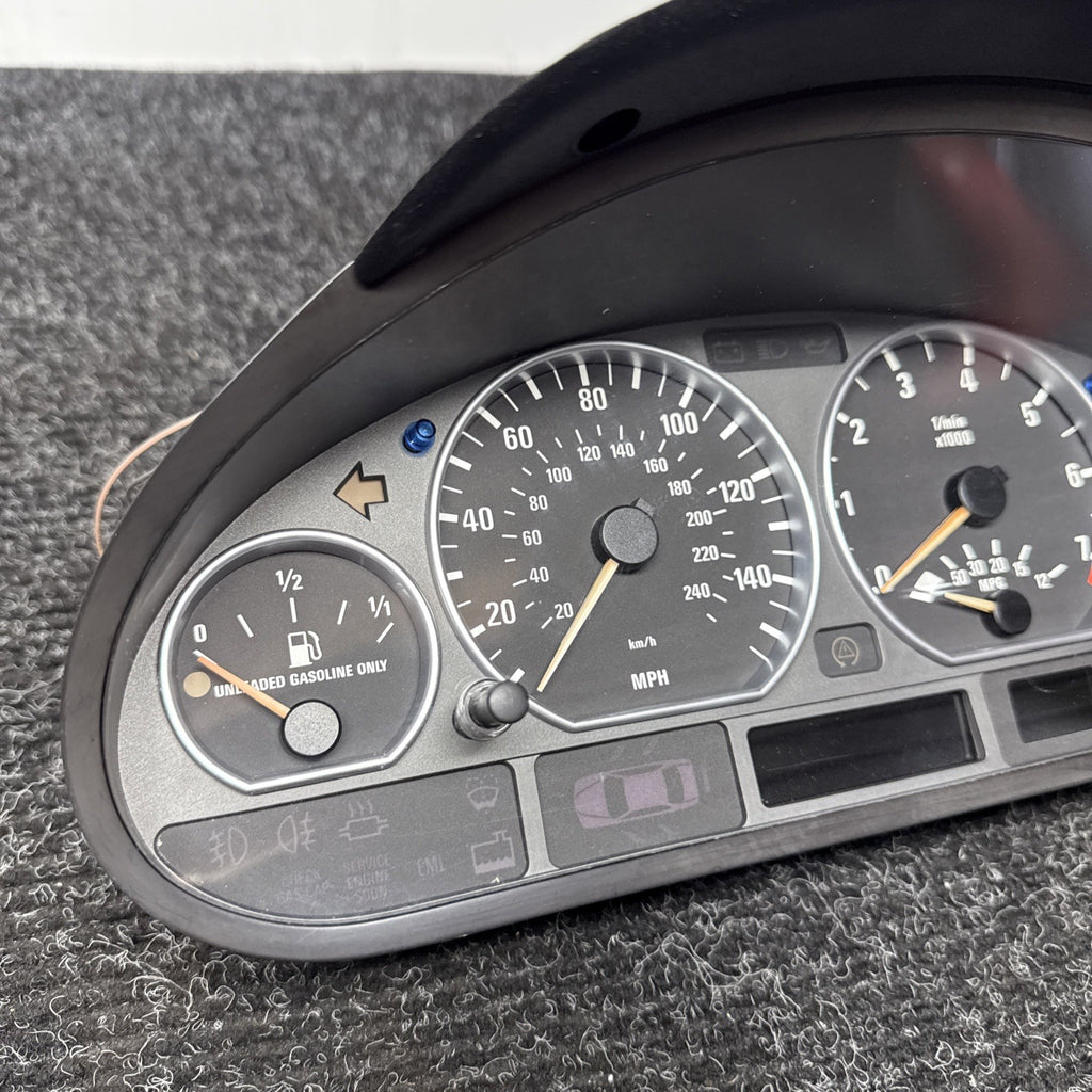 ☑️05-06 BMW E46 330ci ZHP AT 2 DOOR INSTRUMENT CLUSTER SPEEDOMETER OEM 123K NOTE