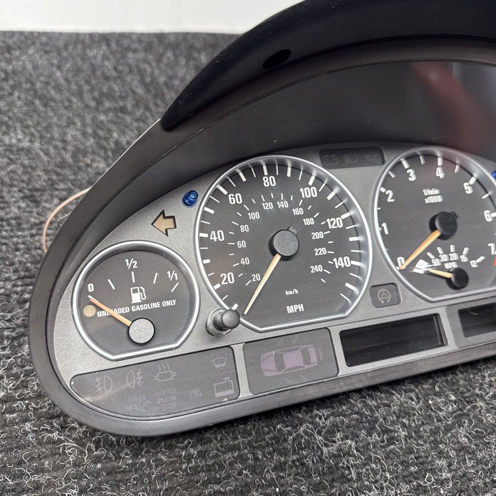 ☑️05-06 BMW E46 330ci ZHP AT 2 DOOR INSTRUMENT CLUSTER SPEEDOMETER OEM 123K NOTE