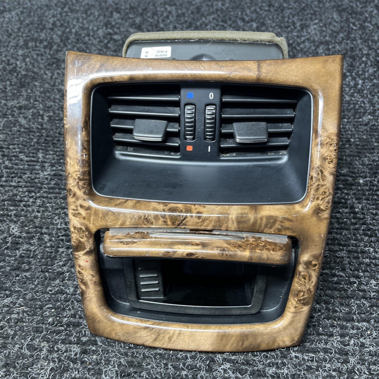 ☑️ 2007-2013 BMW 328 335I E92 E93 CENTER CONSOLE REAR BACK PANEL AIR VENT TRIM