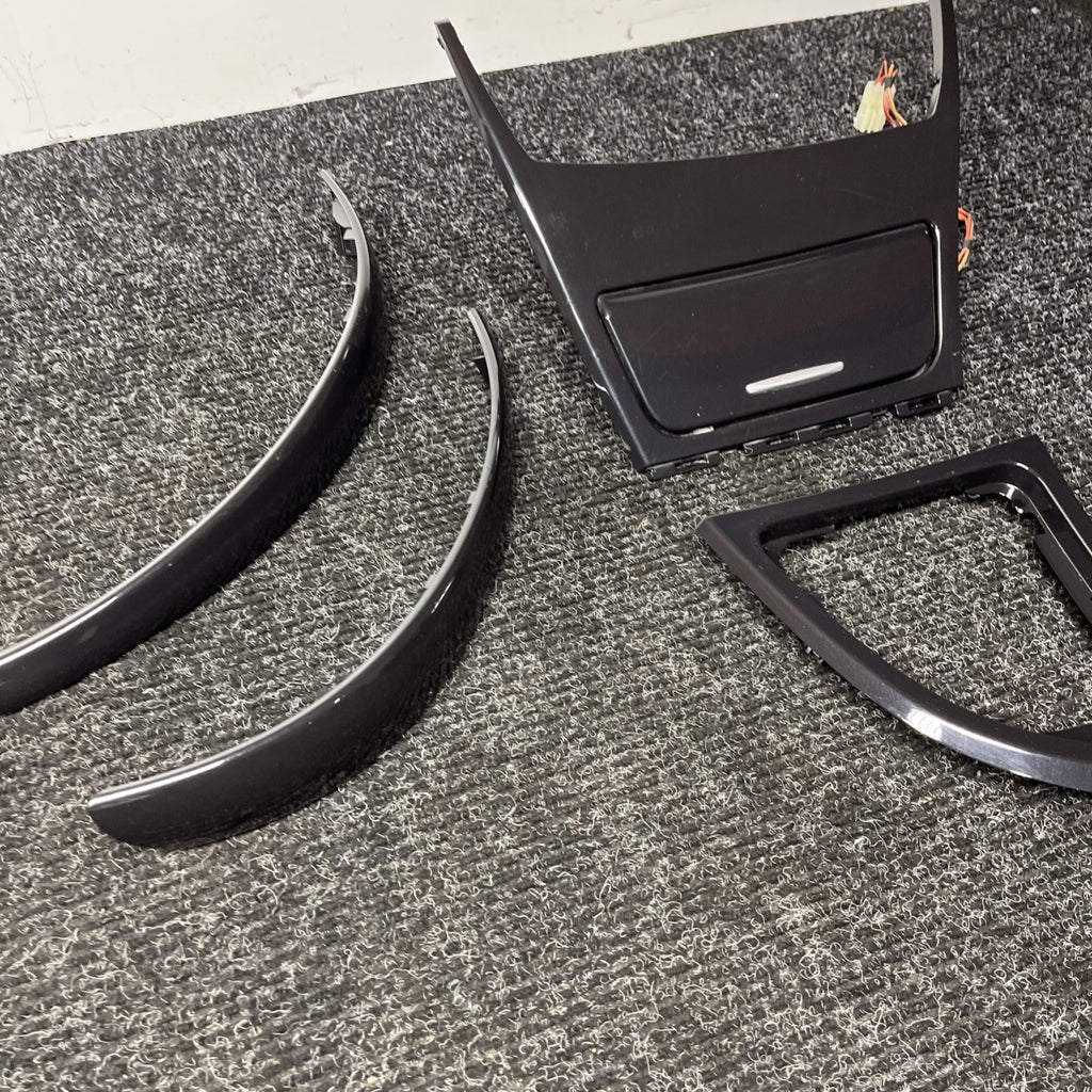 ☑️ 08-13 OEM BMW E82 E88 135 128 Gloss Black Dash Door Interior Trim SET