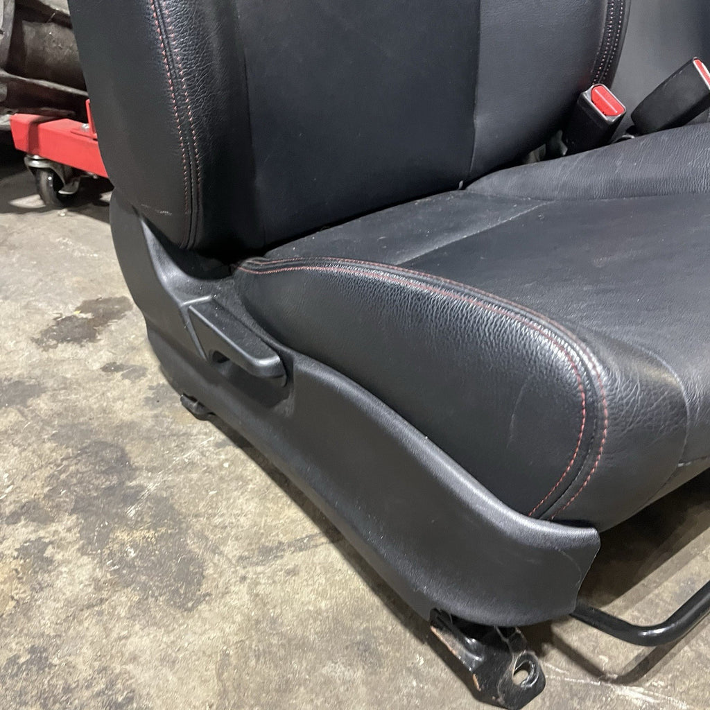 ☑️ 2008-14 SUBARU WRX STI LIMITED OEM FRONT LEATHER SEAT PAIR LEFT RIGHT FACTORY