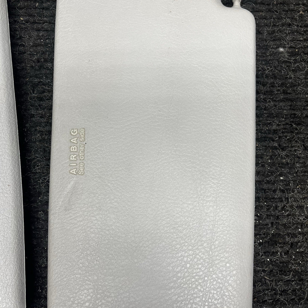 ☑️ 1995-1999 BMW E36 Coupe Sedan Sun Visor Pair Grey Vinyl Left Right OEM