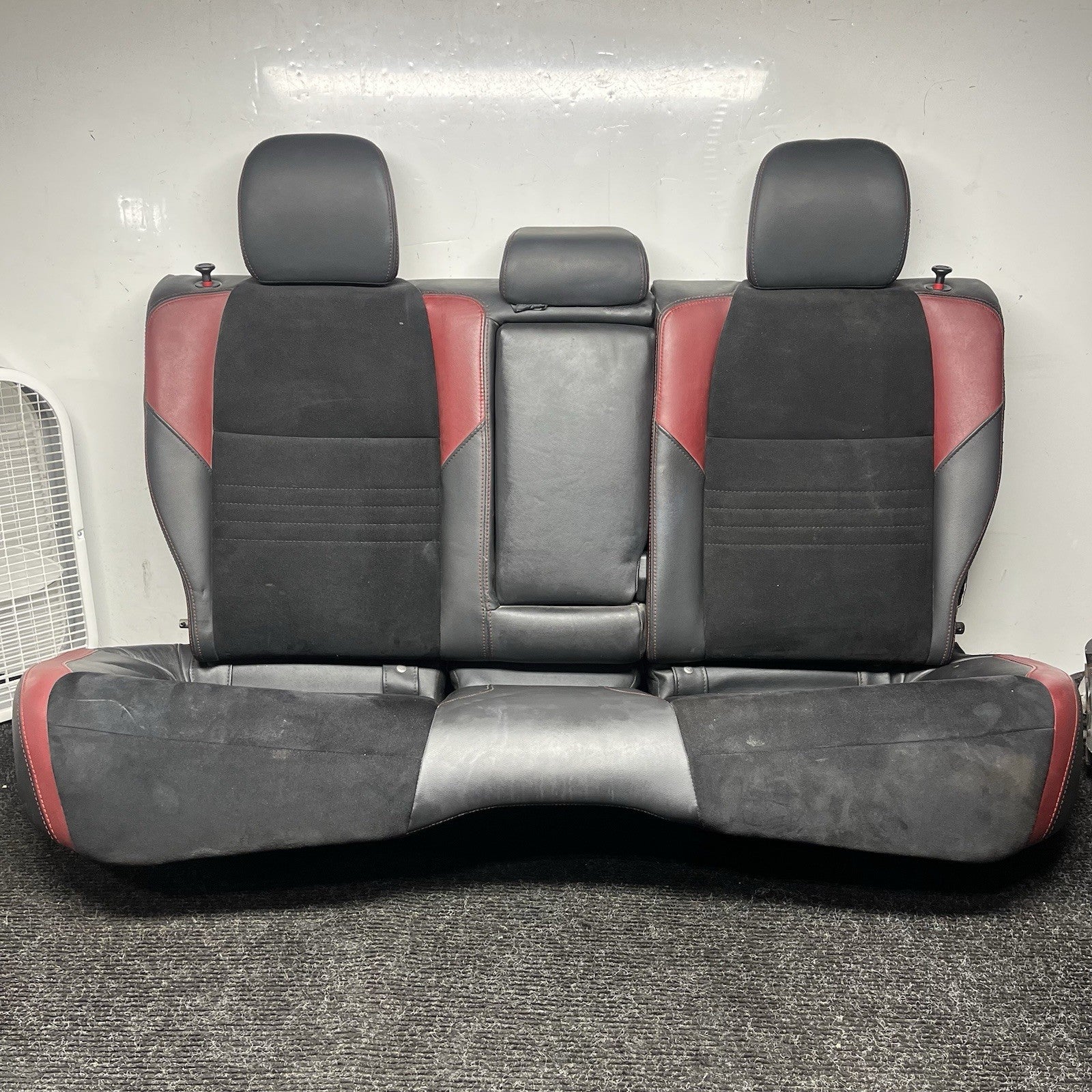 ☑️ 15-21 SUBARU WRX STI OEM REAR ALCANTARA SEAT COMPLETE UPPER LOWER ASSEMBLY