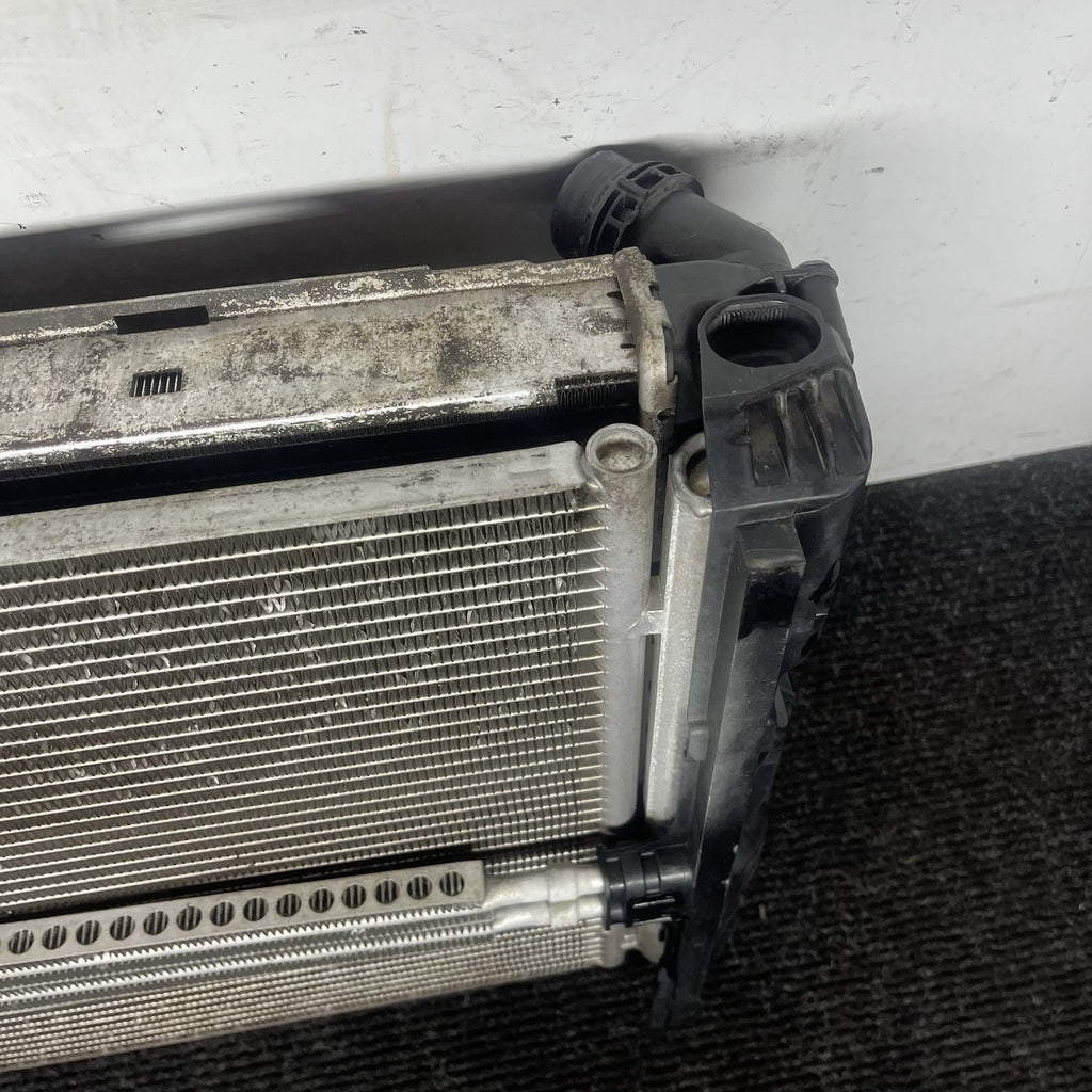 ☑️BMW E93 E92 E90 E82 328I N51 Engine Radiator Ac Condenser Assembly OEM