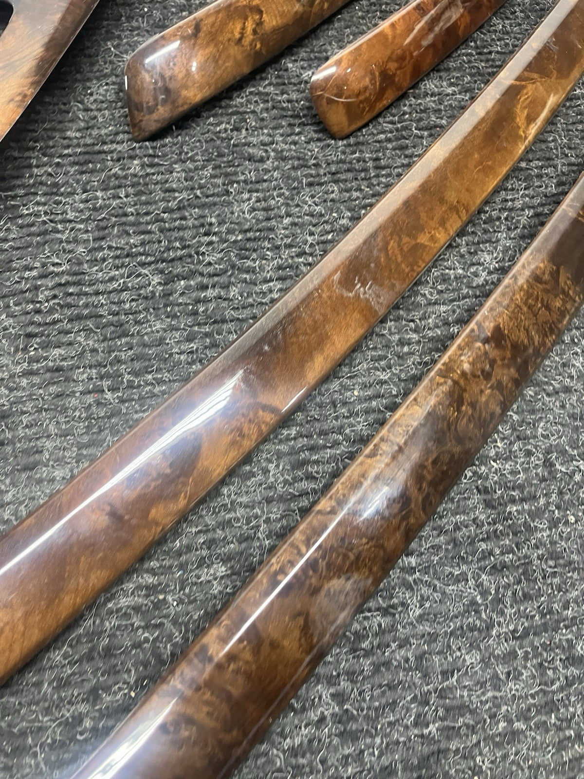 ☑️ 06-11 BMW 3 SERIES E92 COUPE INTERIOR CONSOLE DOOR DASH TRIM SET WOOD GRAIN