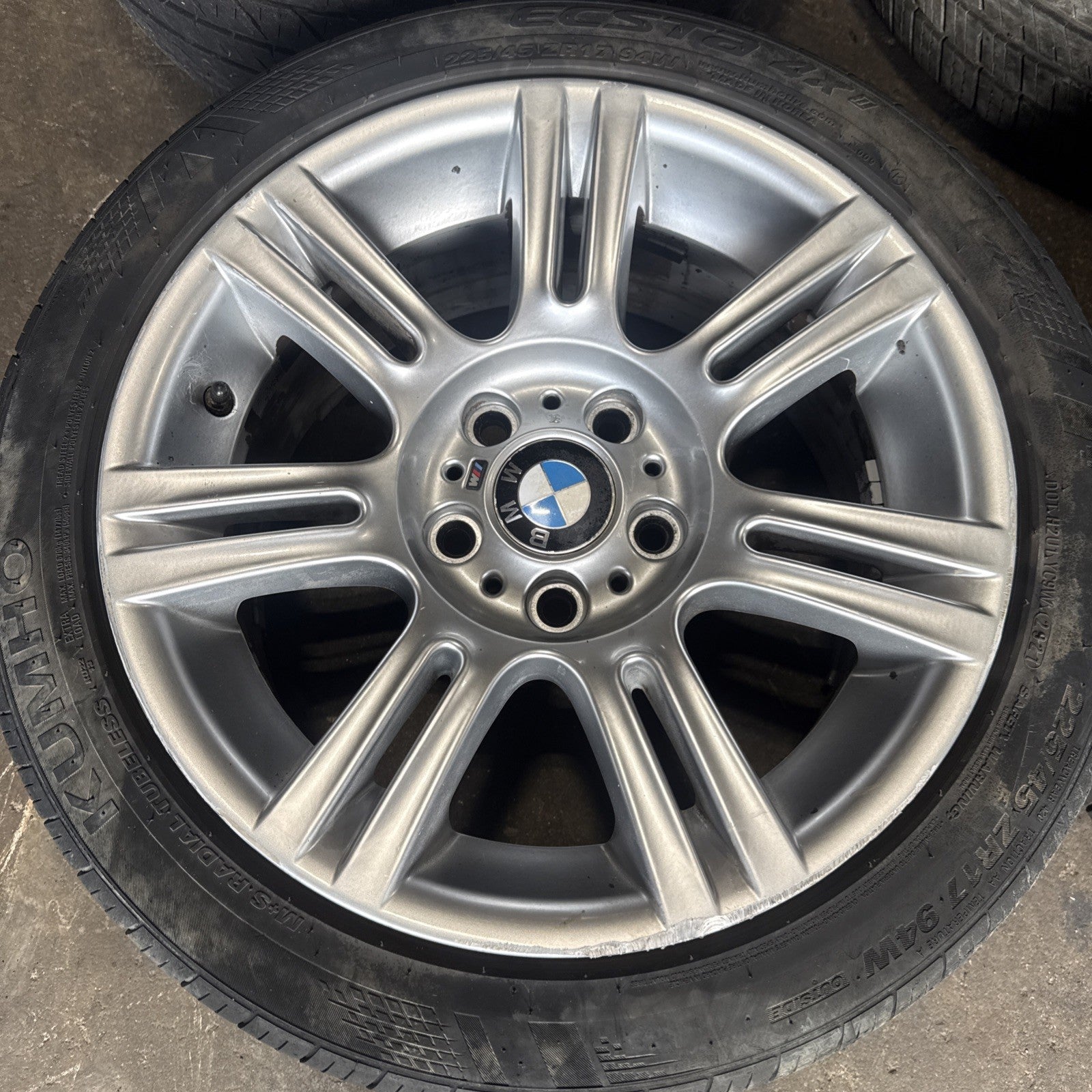 ☑️ BMW 3 Series E90 E91 E92 E93 Complete Set 4x Wheel Rim 17" M Double Spoke 194