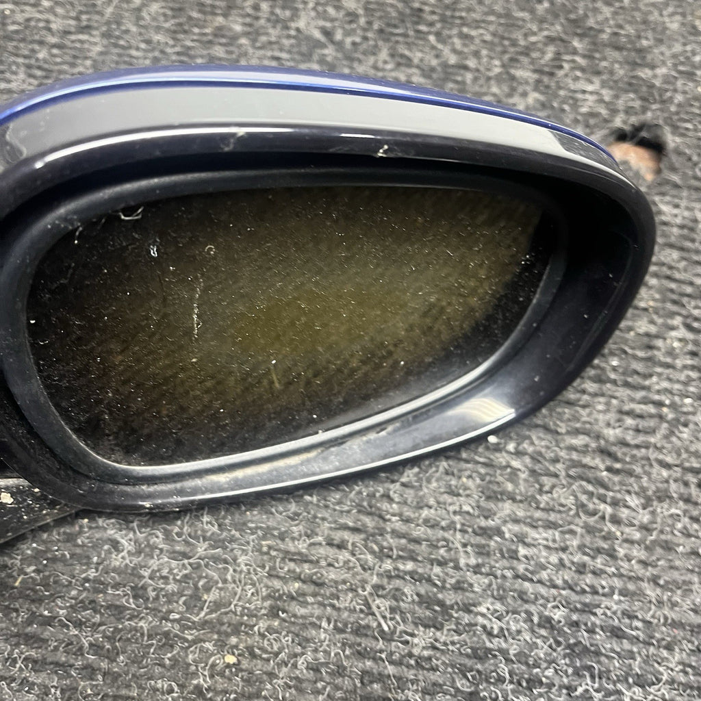 ☑️ 11-13 BMW E82 E88 OEM PASSENGER RIGHT SIDE DOOR POWER FOLD MIRROR BLUE