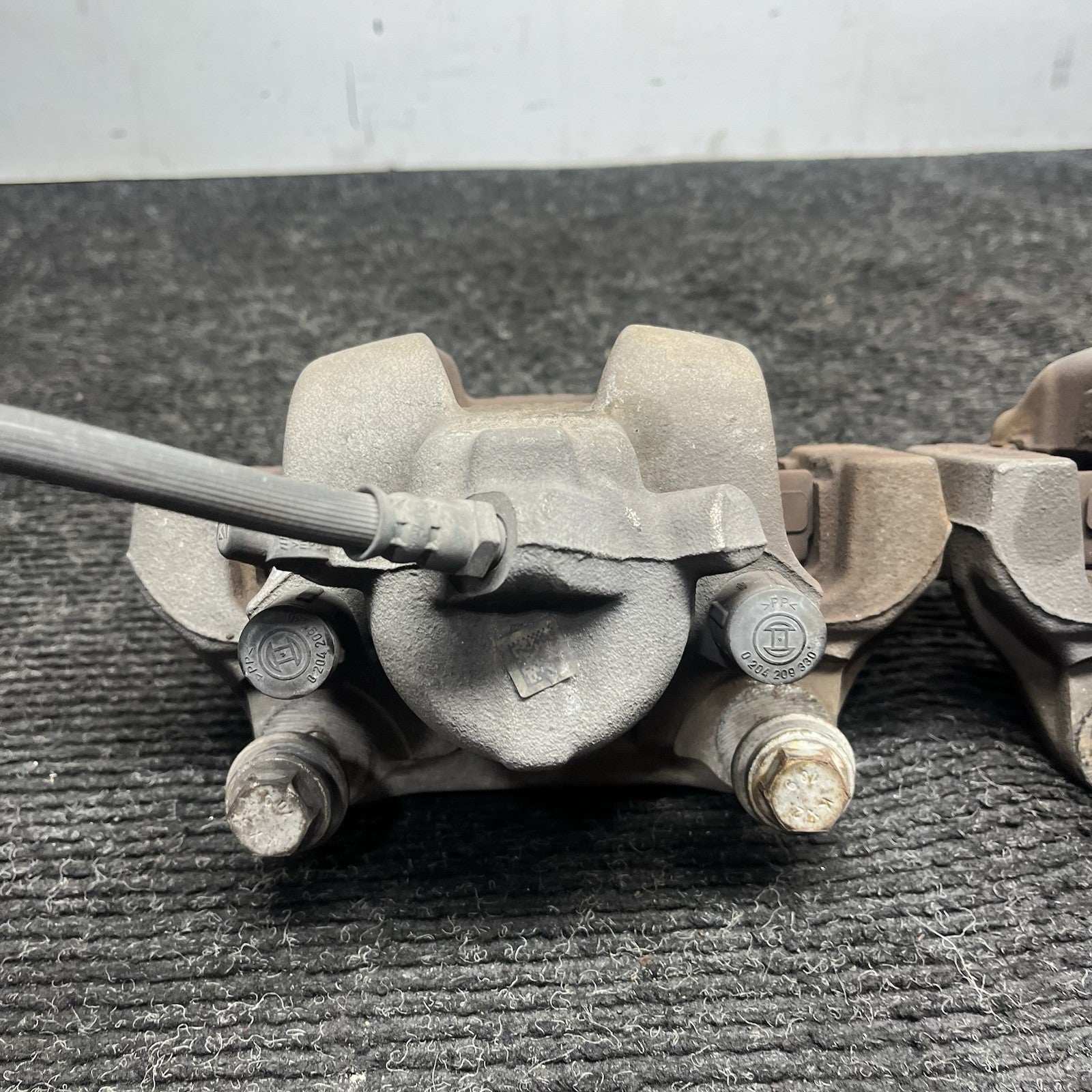 ☑️ 12-16 BMW 328I F30 RWD FRONT LEFT & RIGHT SIDE ABS BRAKE CALIPER SET OF 2 OEM