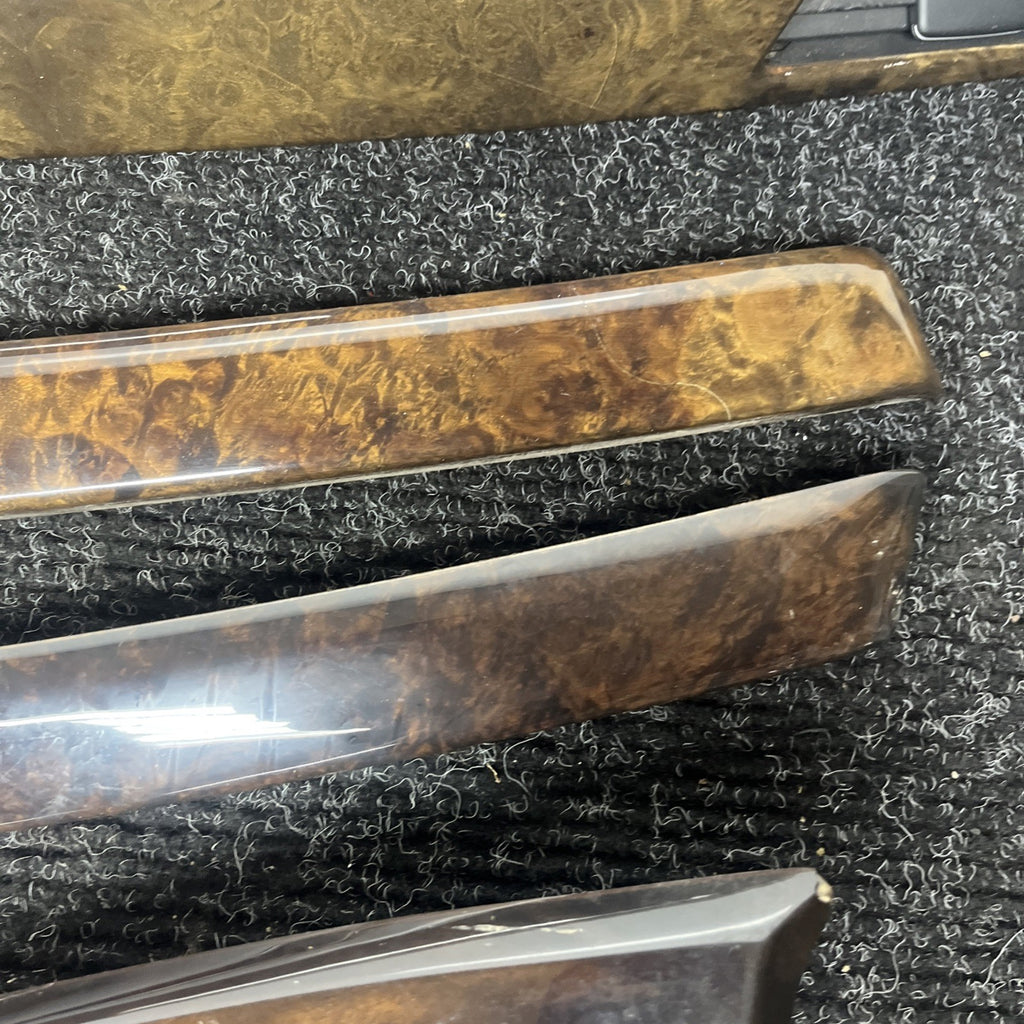 ☑️ 06-11 BMW 3 SERIES E90 SEDAN INTERIOR CONSOLE DOOR DASH TRIM SET WOOD