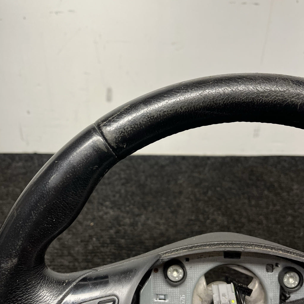 ☑️ 06-10 OEM BMW E92 E93 335 Sport Steering Wheel Black LEATHER w/ Manual