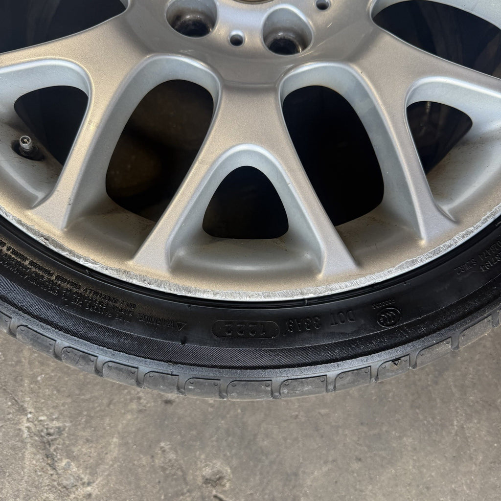 ☑️ 07-12 BMW E92 E90 E93 328i 335is Wheel Rim Tire Set Style 197 Silver BBS OEM