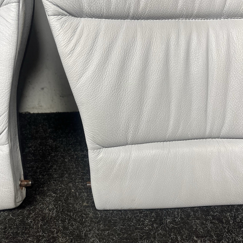 ☑️94-99 BMW E36 3-Series Coupe Sedan Rear Seat Folding Backrest Grey Leather OEM