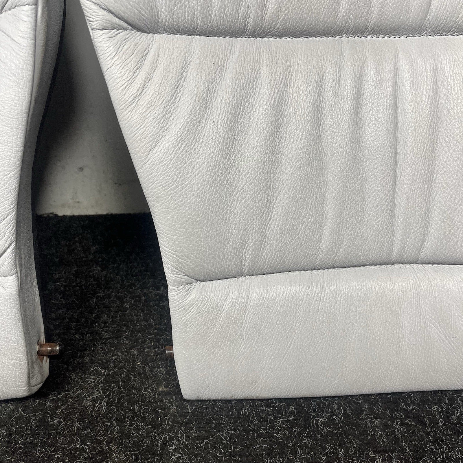 ☑️94-99 BMW E36 3-Series Coupe Sedan Rear Seat Folding Backrest Grey Leather OEM
