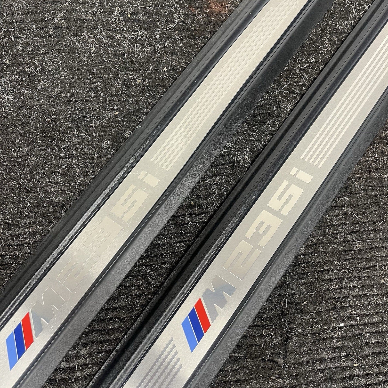 ☑️ 14-16 OEM BMW F22 M235 Pair Front Door Sills M SPORT Scuff Plate Trim SET