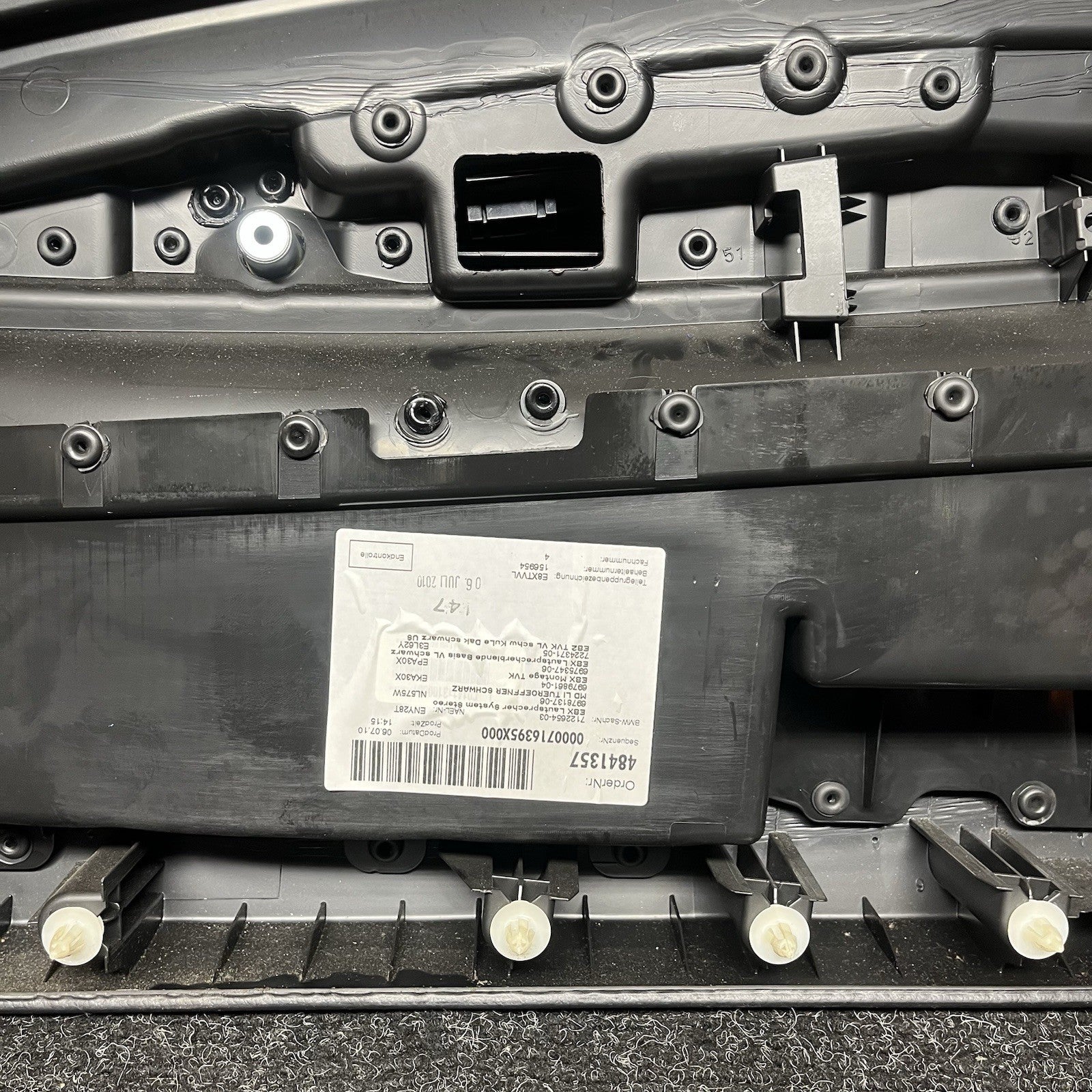 ☑️ 08-13 BMW E88 E82 135i 128i Front Driver Door Card Panel Vinyl Black