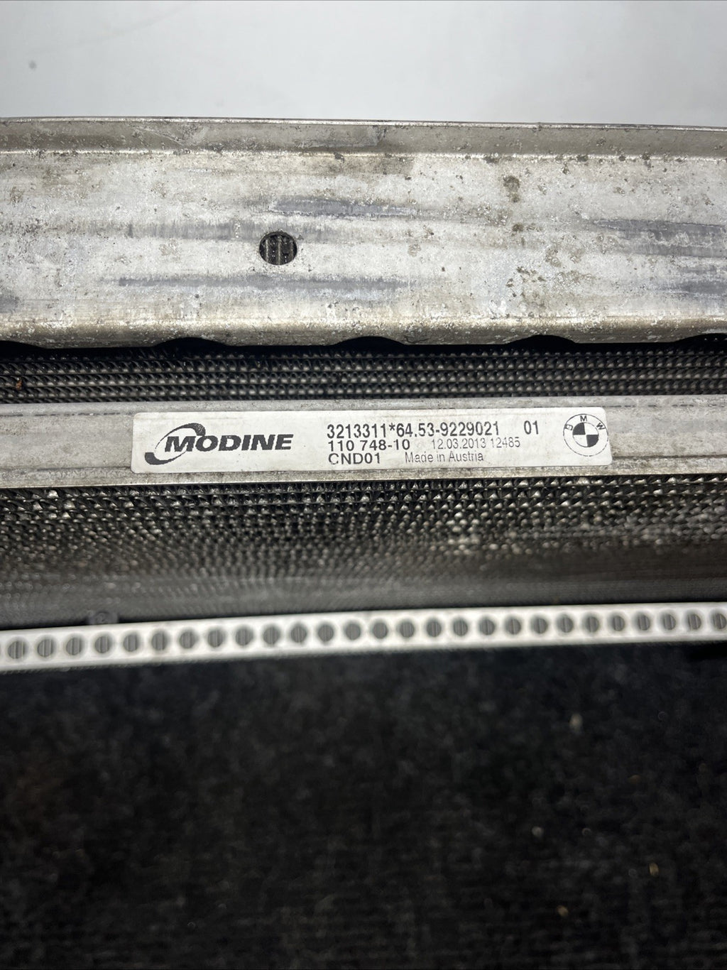☑️ 07-13 BMW E92 N54 335i RADIATOR A/T TRANSMISSION OIL COOLER W CONDENSER OEM