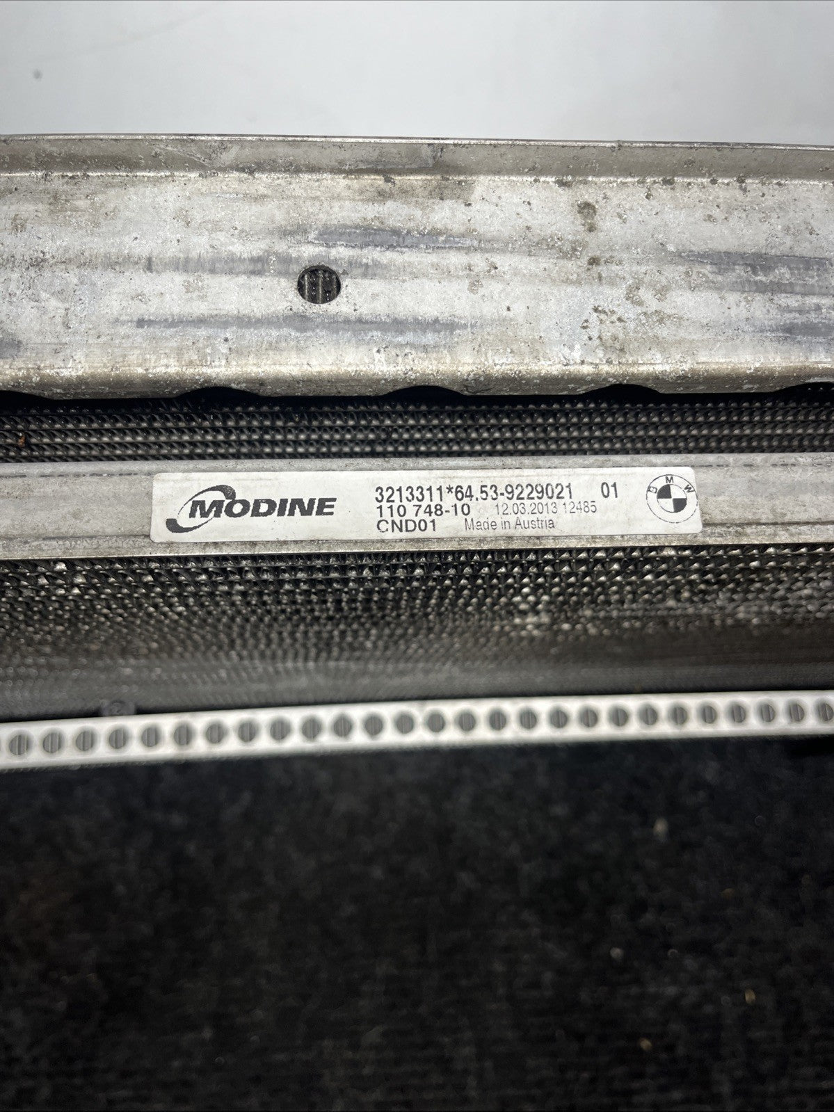 ☑️ 07-13 BMW E92 N54 335i RADIATOR A/T TRANSMISSION OIL COOLER W CONDENSER OEM
