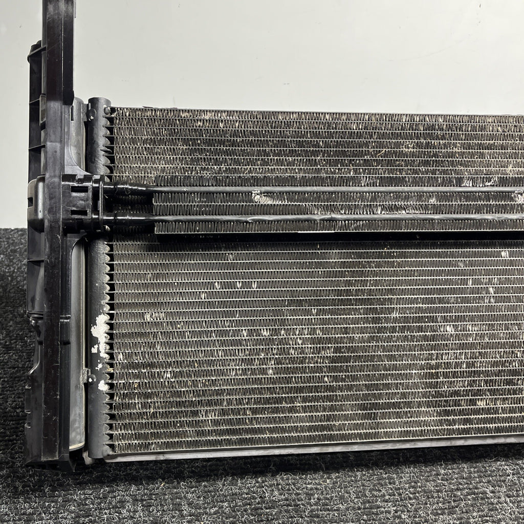 ☑️ 07-13 BMW E92 N54 335i RADIATOR A/T TRANSMISSION OIL COOLER W CONDENSER OEM
