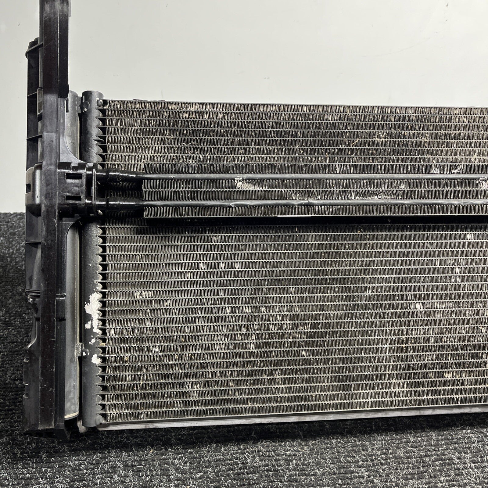 ☑️ 07-13 BMW E92 N54 335i RADIATOR A/T TRANSMISSION OIL COOLER W CONDENSER OEM