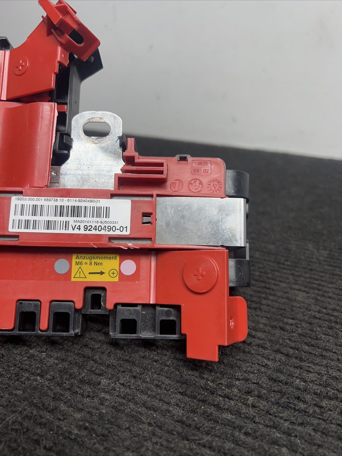 ☑️ BMW F10 F06 F12 F13 F01 F02 POSITIVE BATTERY TERMINAL 9240490 OEM
