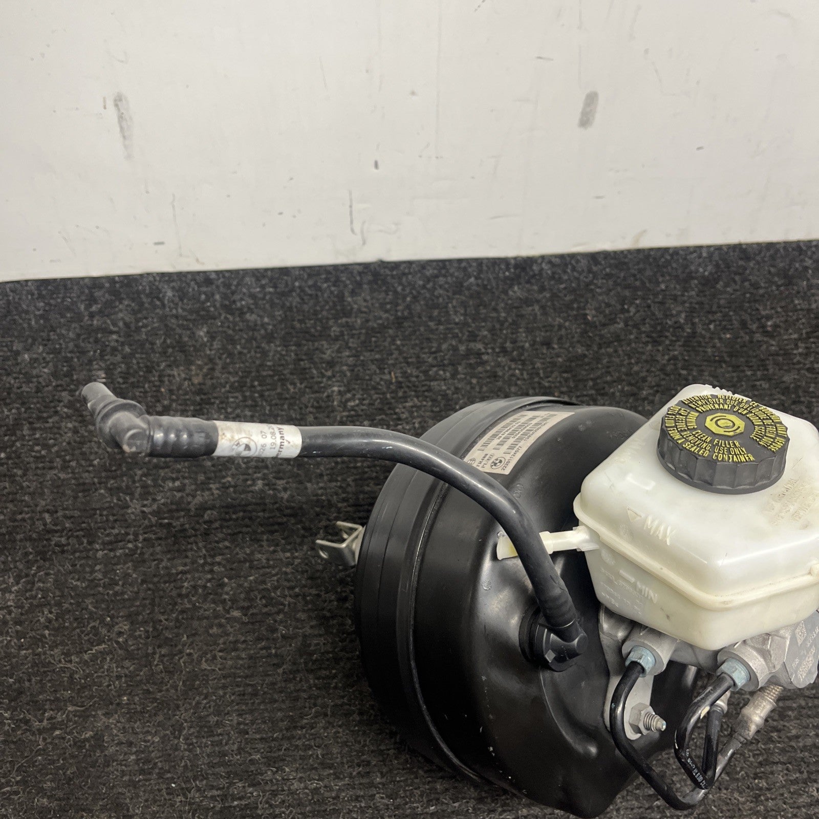 ☑️ 2012-2018 BMW F30 3-SERIES N20 BRAKE BOOSTER MASTER CYLINDER W/ RESERVOIR OEM