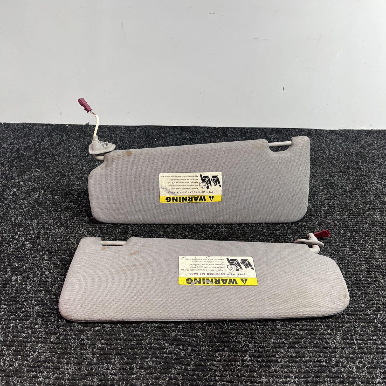 ☑️ BMW E92 328i 335i Coupe Sun Visor Set Left Right Pair Grey OEM LH RH