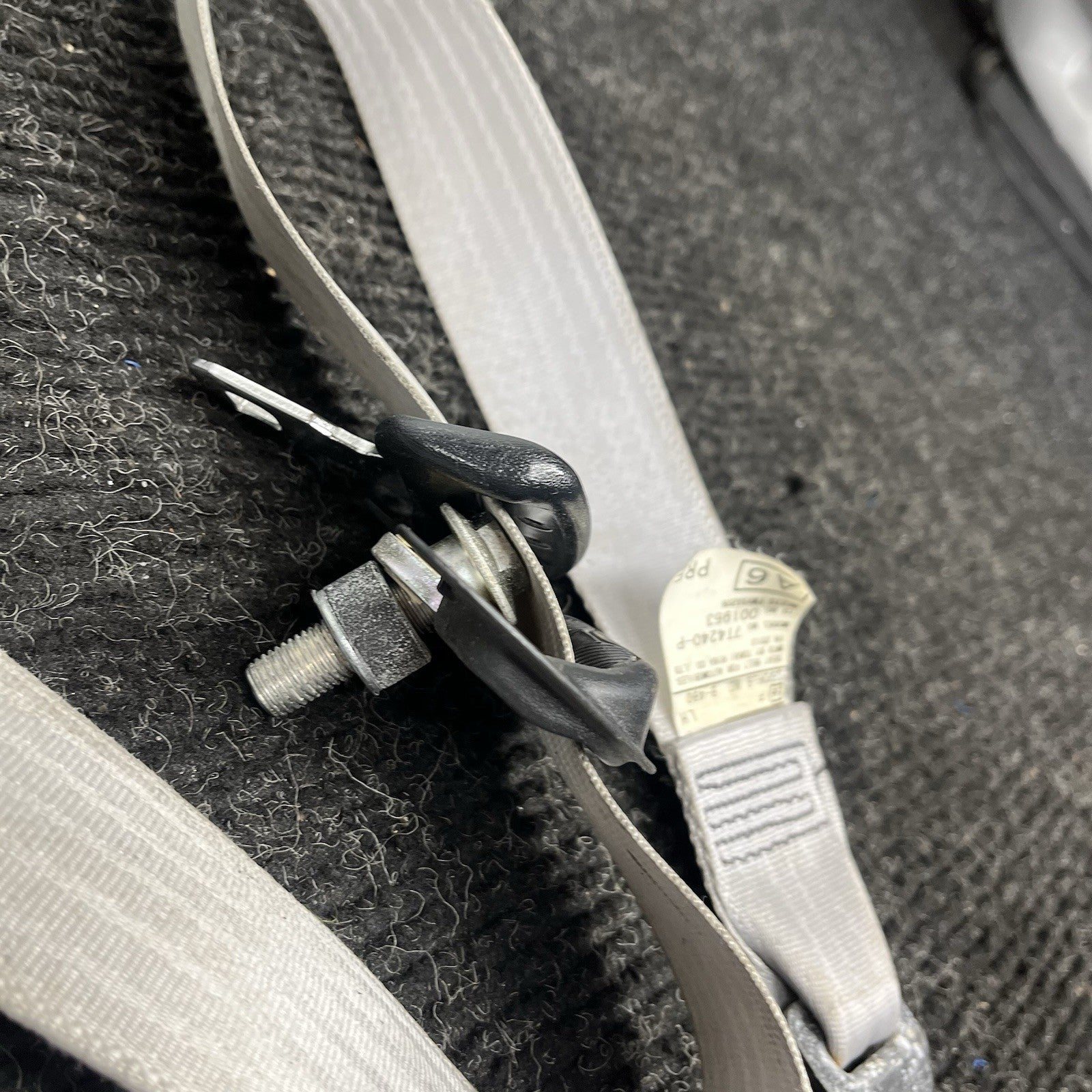 ☑️ 13-19 SCION FR-S FRONT PASSENGER RIGHT SEAT BELT RETRACTOR 10 Series Gray