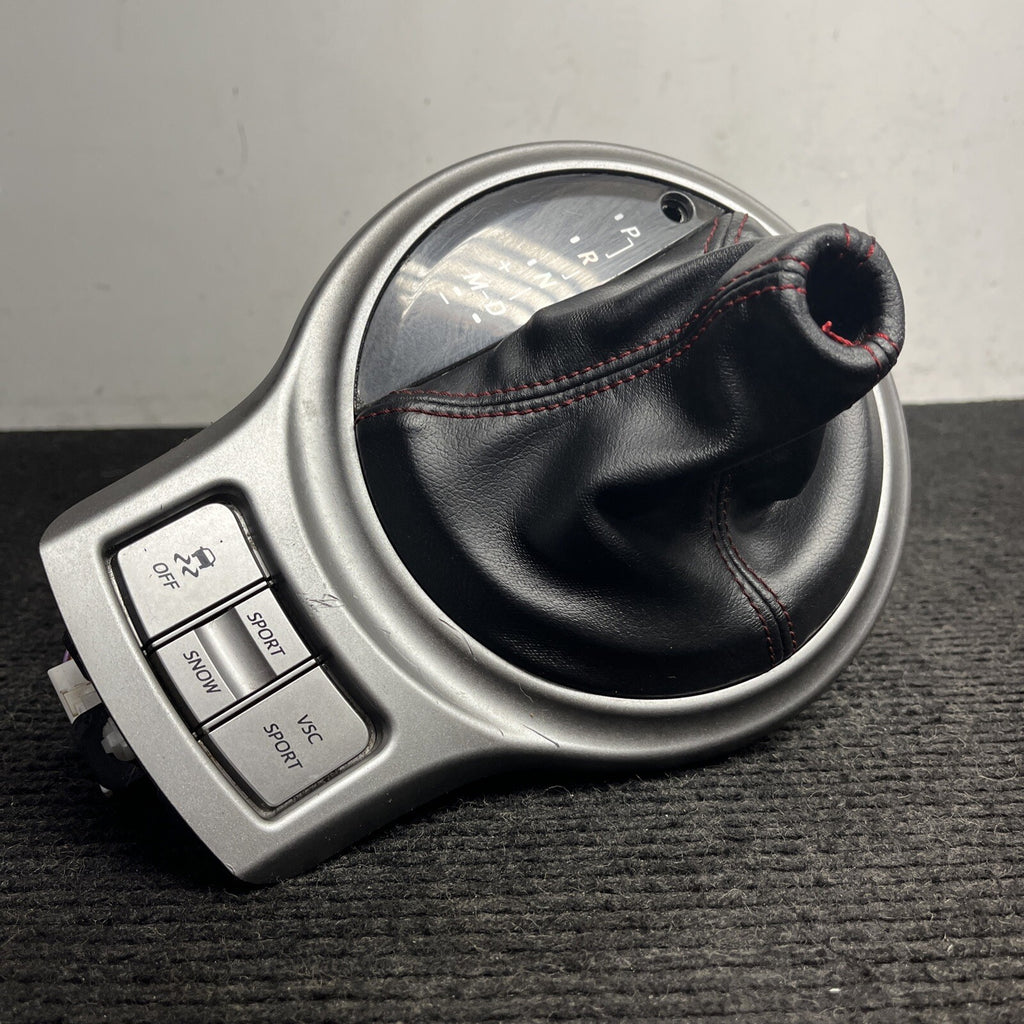 ☑️ 2013-2016 SUBARU BRZ FRS Automatic Gear Shifter Trim Boot Red Stitched OEM
