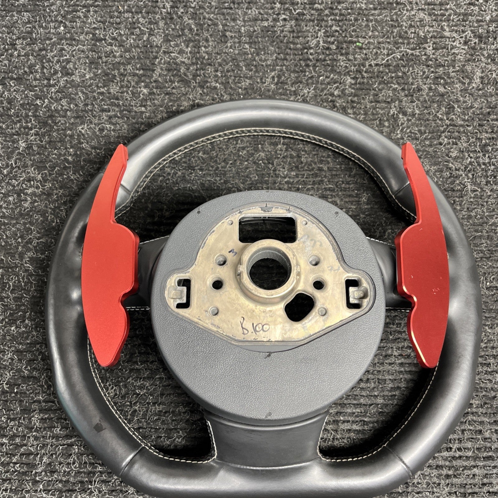 ☑️ 2013-2017 AUDI S5 SPORT LEATHER STEERING WHEEL w/ SHIFT PADDLES