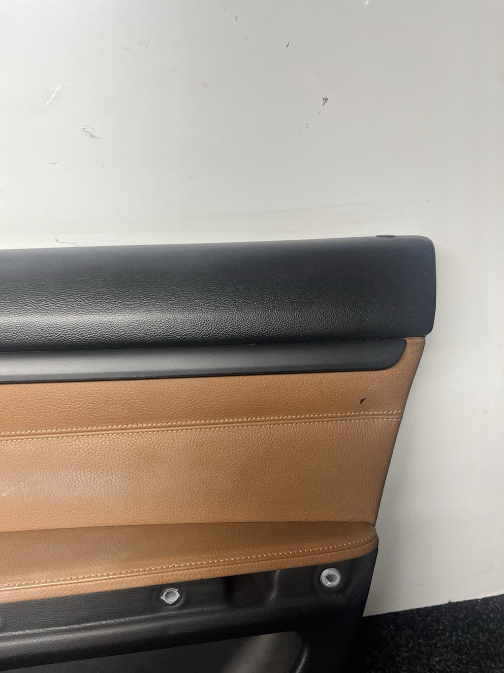 ☑️ 07-13 BMW E92 E93 3 Series Right Passenger Side Door Panel Card Brown OEM