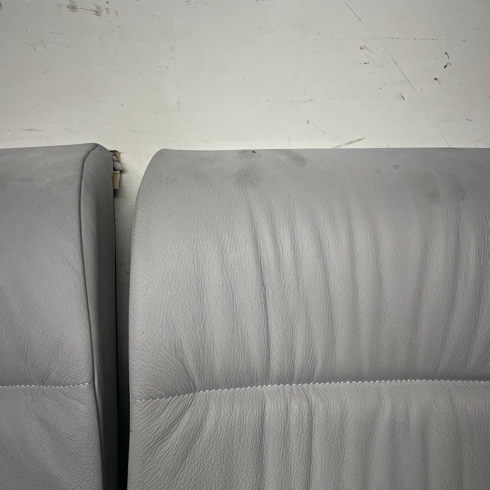 ☑️94-99 BMW E36 3-Series Coupe Sedan Rear Seat Folding Backrest Grey Leather OEM